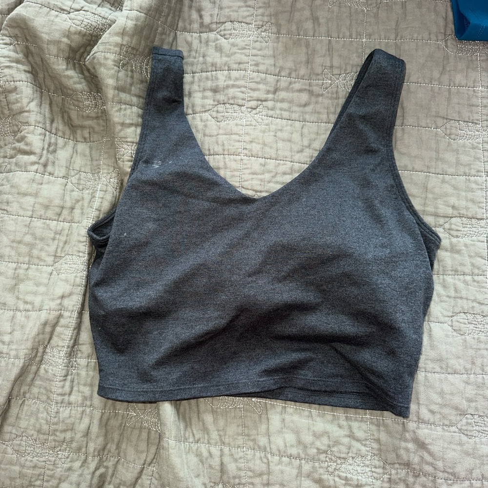 P'tula Dark Gray Crop Top(faith crop)